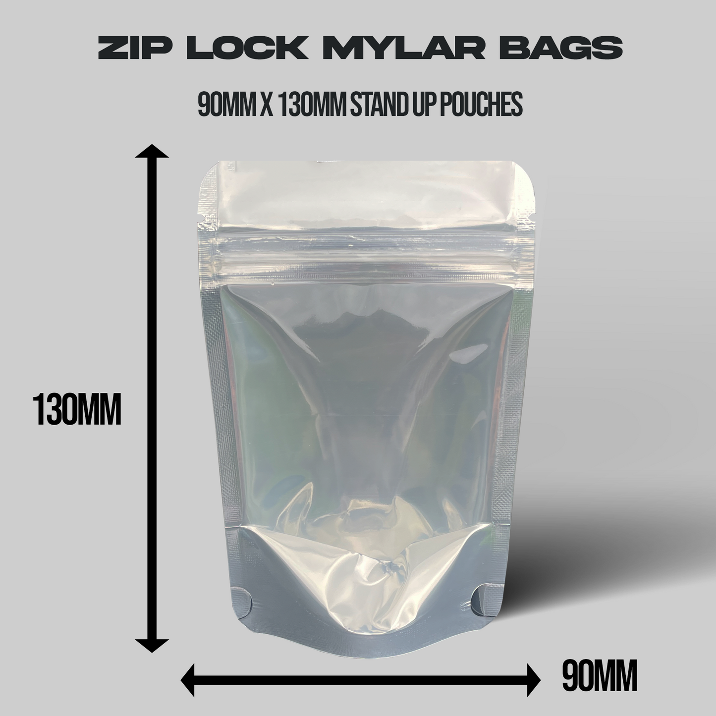 Clear Mylar Bags 3.5G