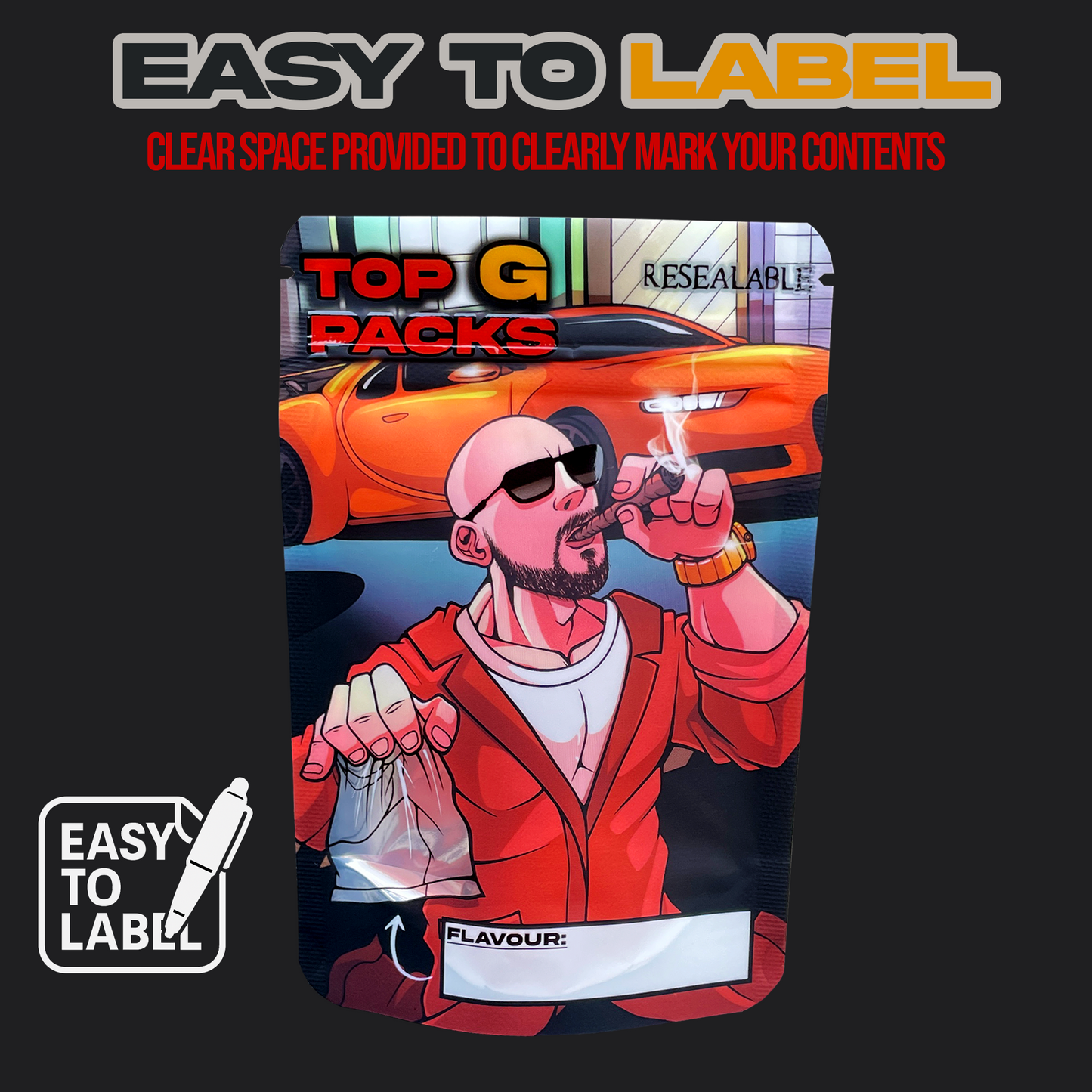 Top G Mylar Bags 3.5G