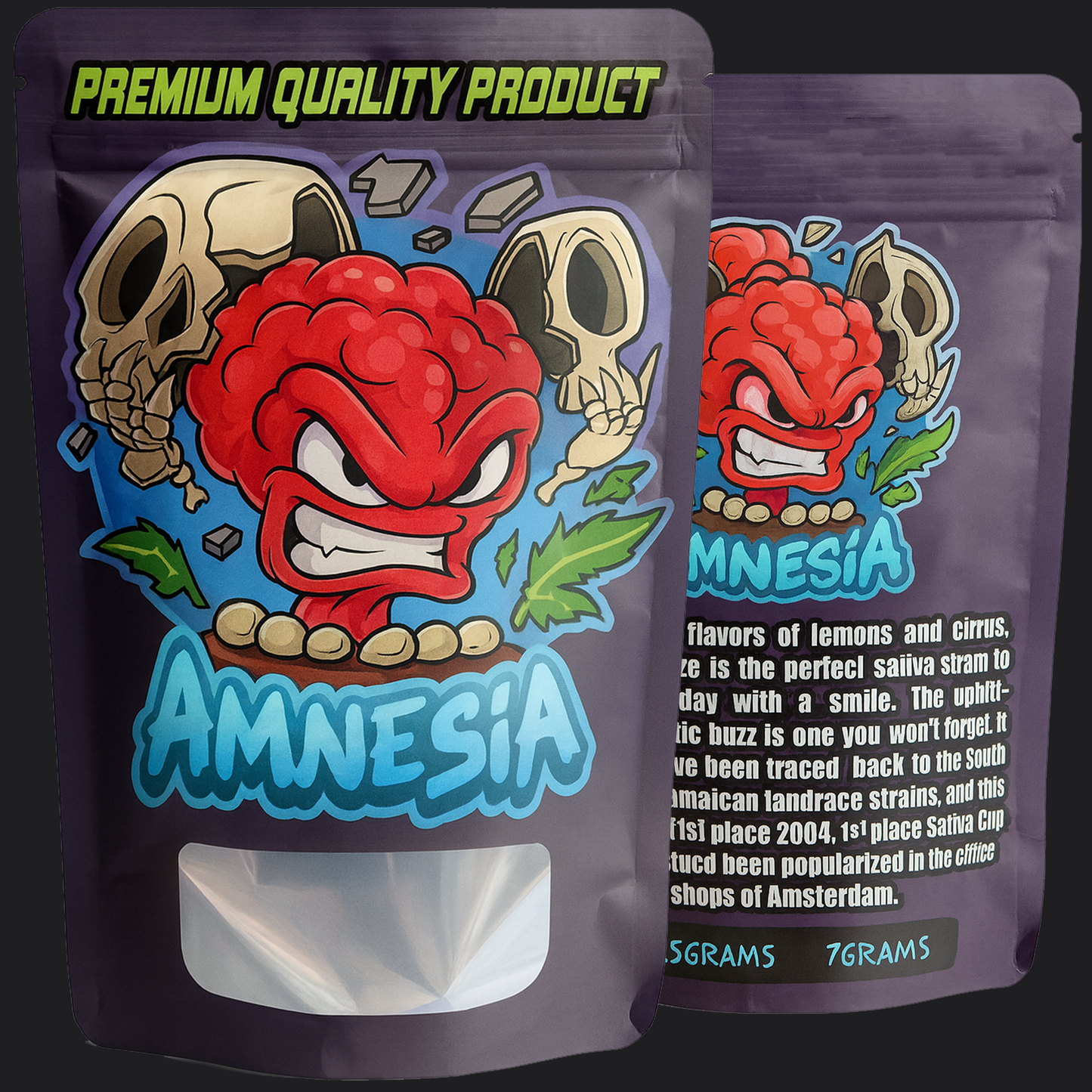 Amnesia Mylar Bags 3.5G