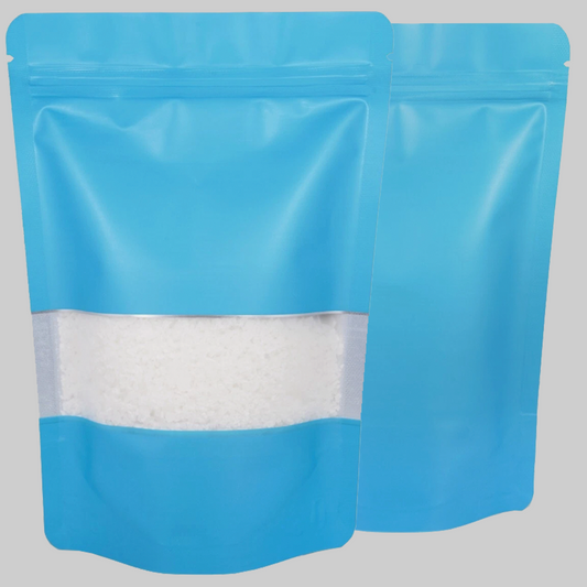 Blue Window Mylar Bags 3.5G