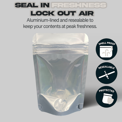 Clear Mylar Bags 3.5G
