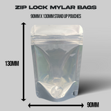 Clear Mylar Bags 3.5G