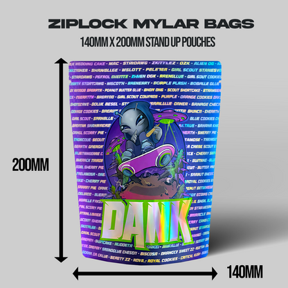 DANK Mylar Bags 28G Holographic