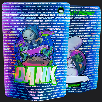 DANK Mylar Bags 63G
