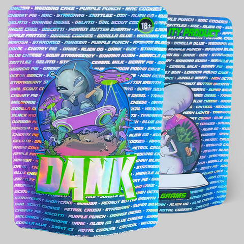 DANK Mylar Bags 63G