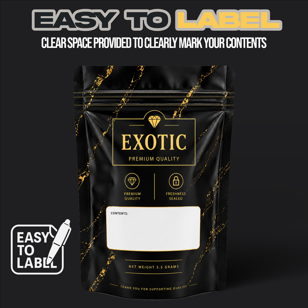 Exotic Mylar Bags 3.5G
