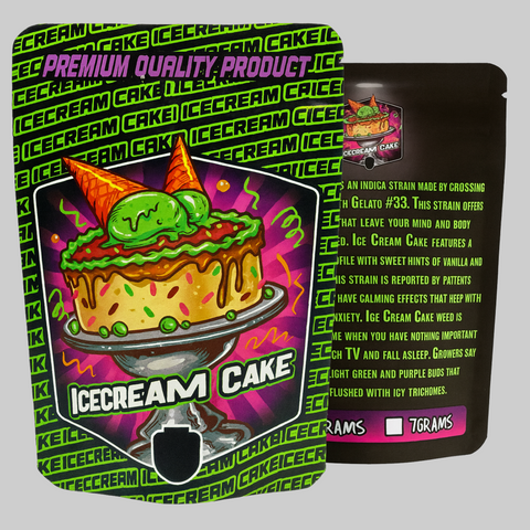 Ice Cream Cake Mylar Bags 3.5G