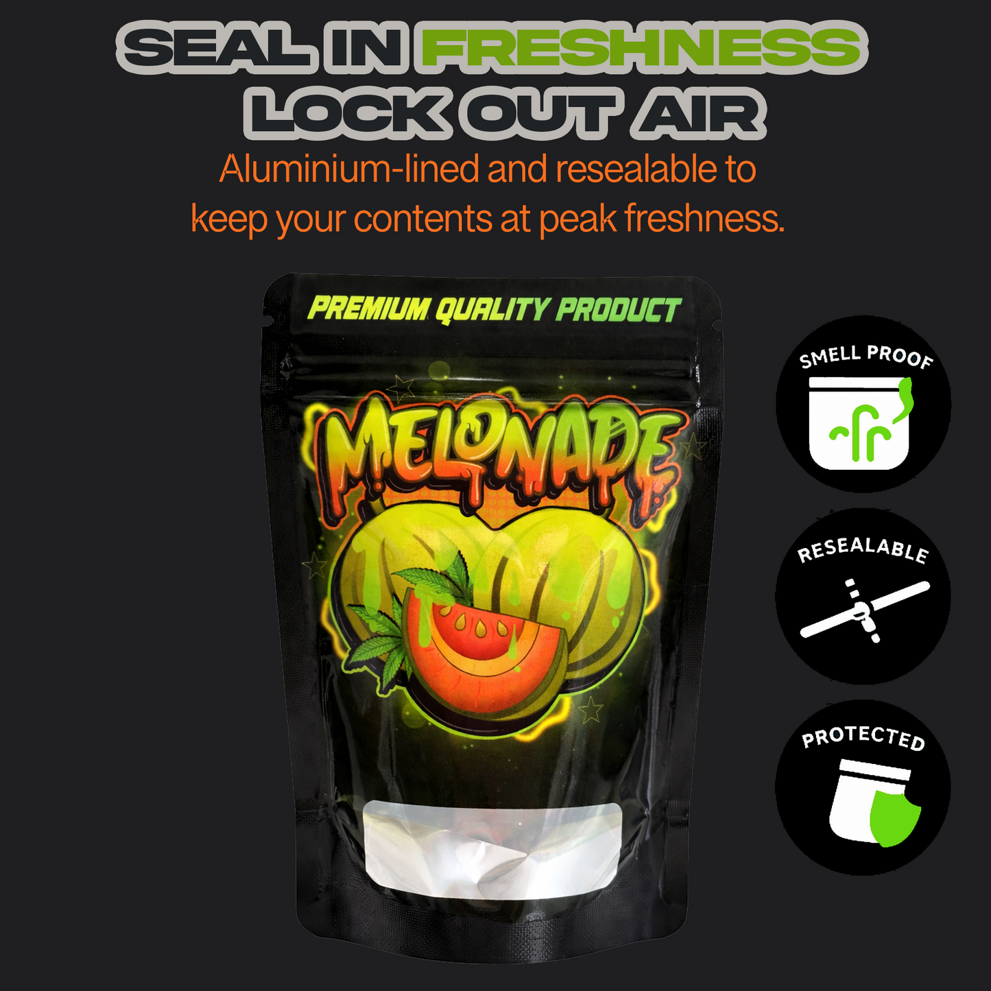 Melonade Mylar Bags