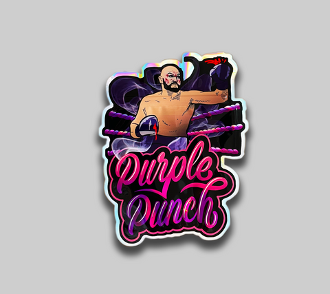Purple Punch Mylar Bags 3.5G Holographic