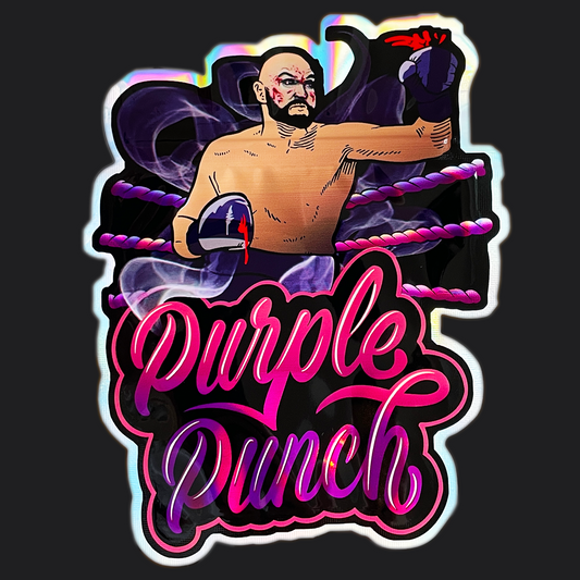 Purple Punch Mylar Bags 3.5G Holographic