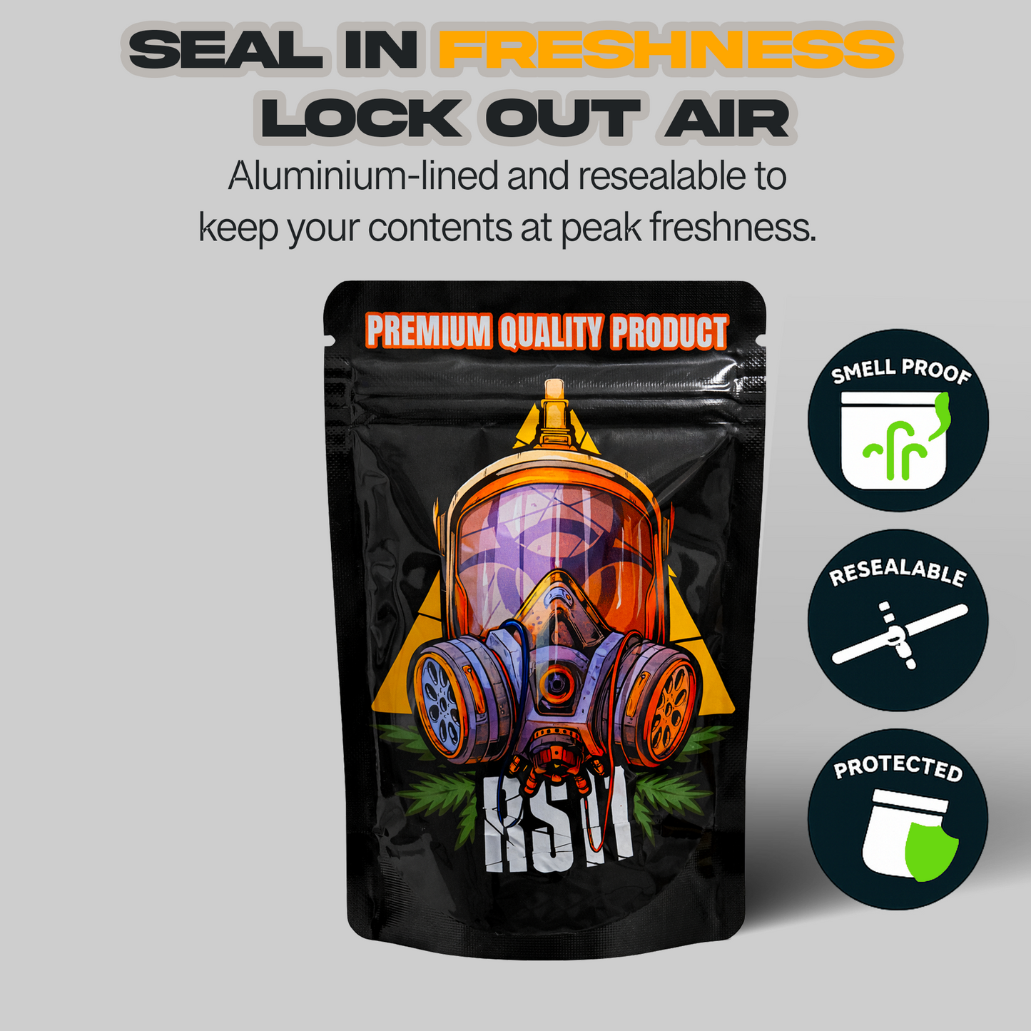 RS11 Mylar bags 3.5G
