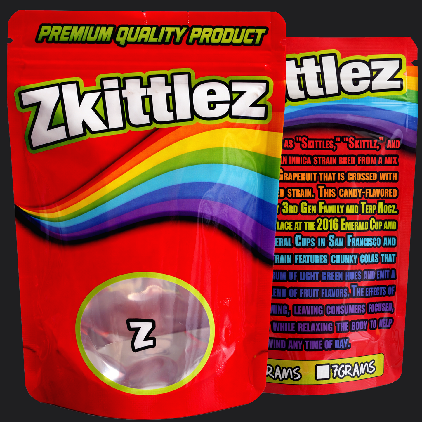 Zkittlez Mylar Bags