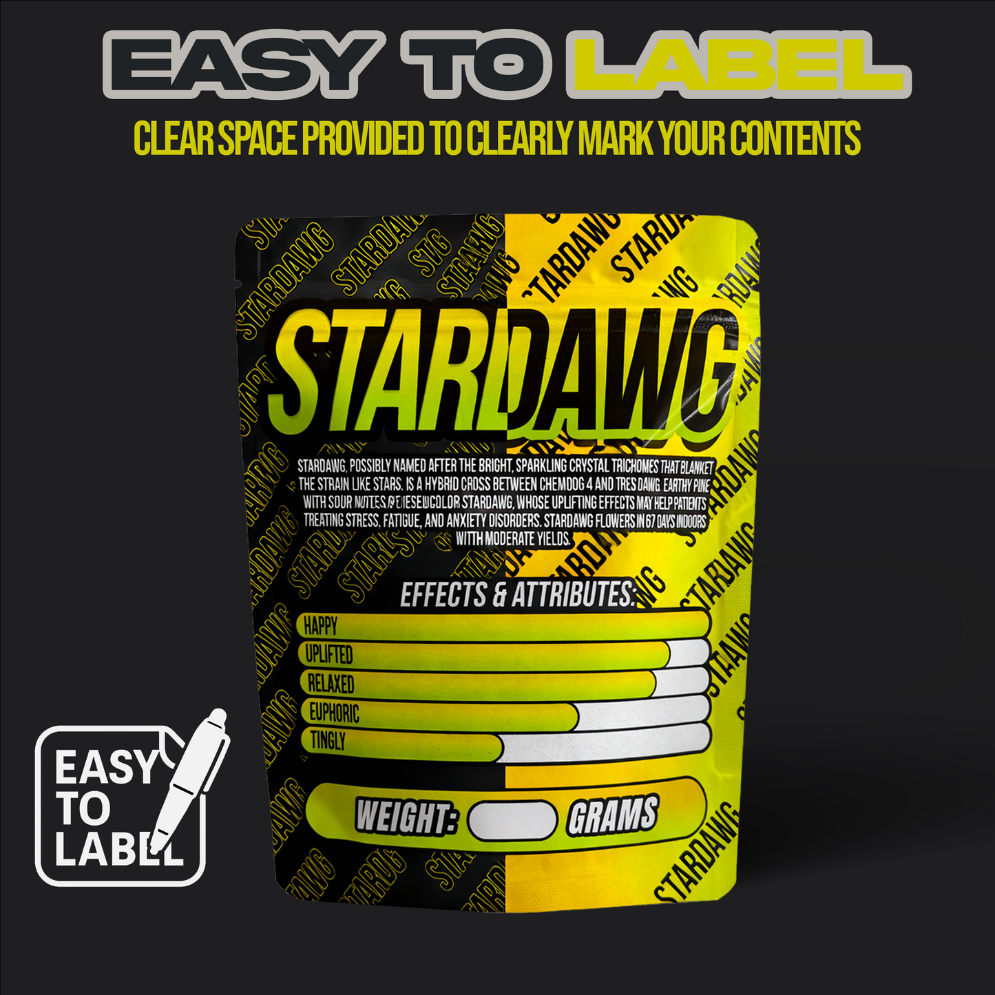 Stardawg Mylar Bags 28G