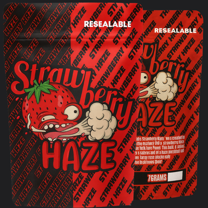 Strawberry Haze Mylar Bags