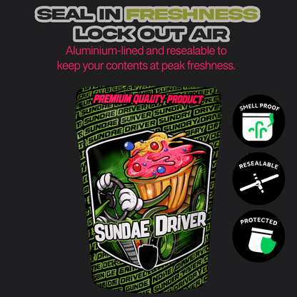 Sundae Driver Mylar Bags 3.5G