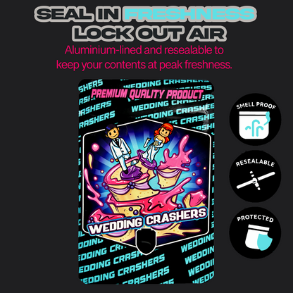 Wedding Crashers Mylar Bags 3.5G