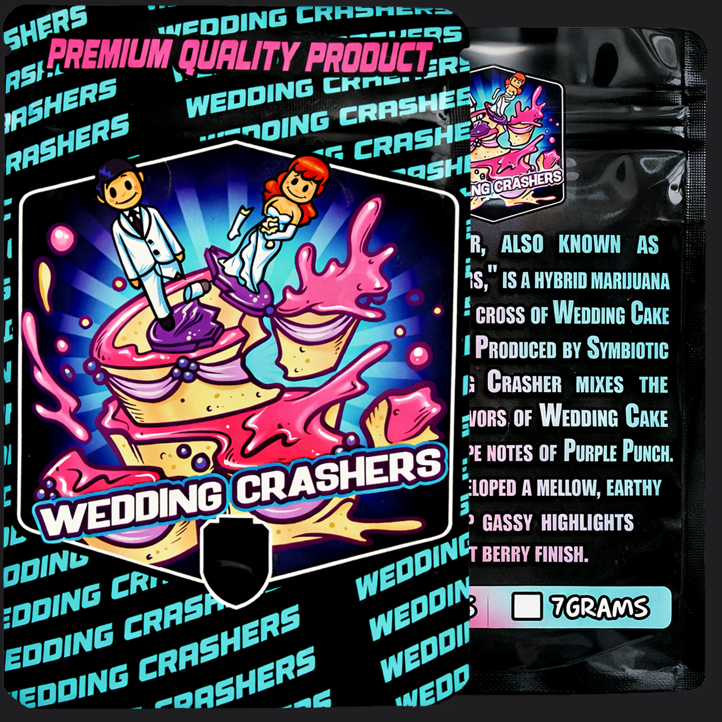 Wedding Crashers Mylar Bags 3.5G