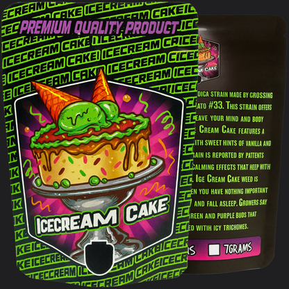 Ice Cream Cake Mylar Bags 3.5G