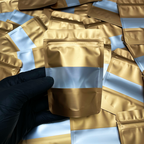 Gold Mylar Bags 3.5G / 7G