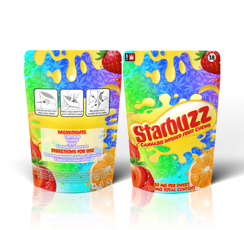 Fruit Chews Edible Mylar Bags