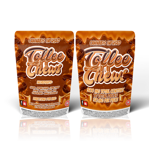 Toffee Chews Edible Mylar Bags